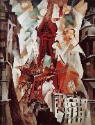 Delaunay, Robert Red Tower Spain oil painting artist